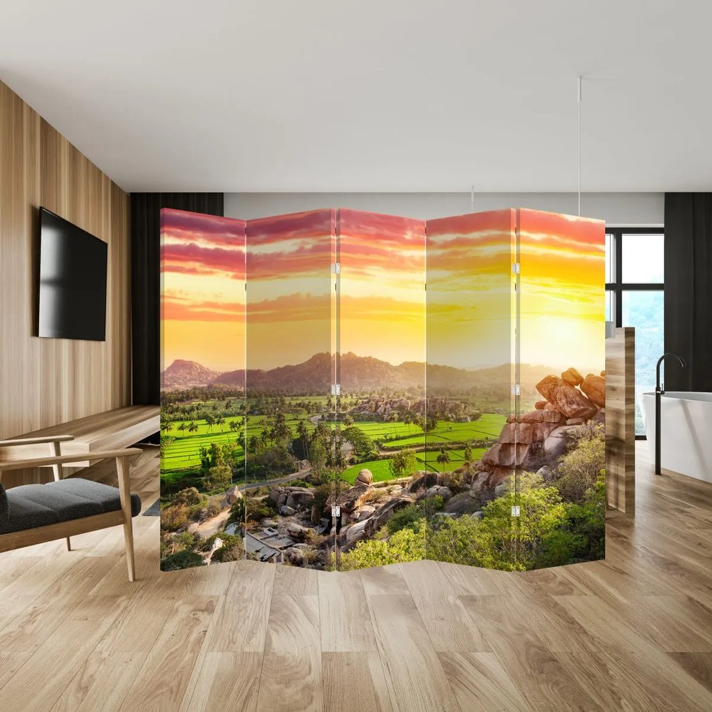 Parawan - Dolina Hampi w Indiach (210x170 cm)