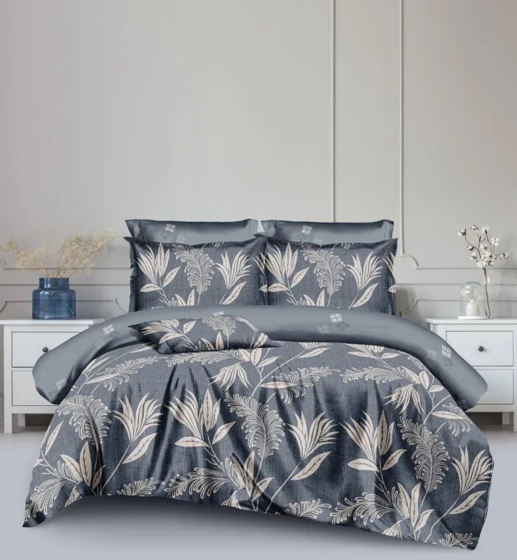 PrzytulneMieszkanie.pl PrzytulneMieszkanie.pl Dwustronna pościel DUO SENSE INDIGOLE wzorzysta + poszewka na poduszkę 40x50 cm GRATIS Rozmiar pościeli: 70 x 90 cm | 140 x 200 cm