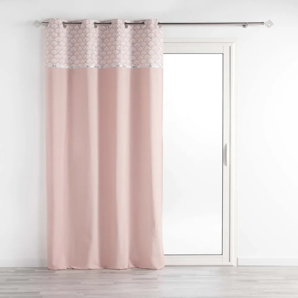 Jasnoróżowa bawełniana zasłona 140x240 cm Artchic – douceur d'intérieur