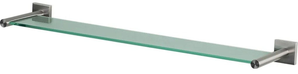Spirella Szklana półka ścienna Nyo 60 cm,szczotkowana stal nierdzewna, 60 cm