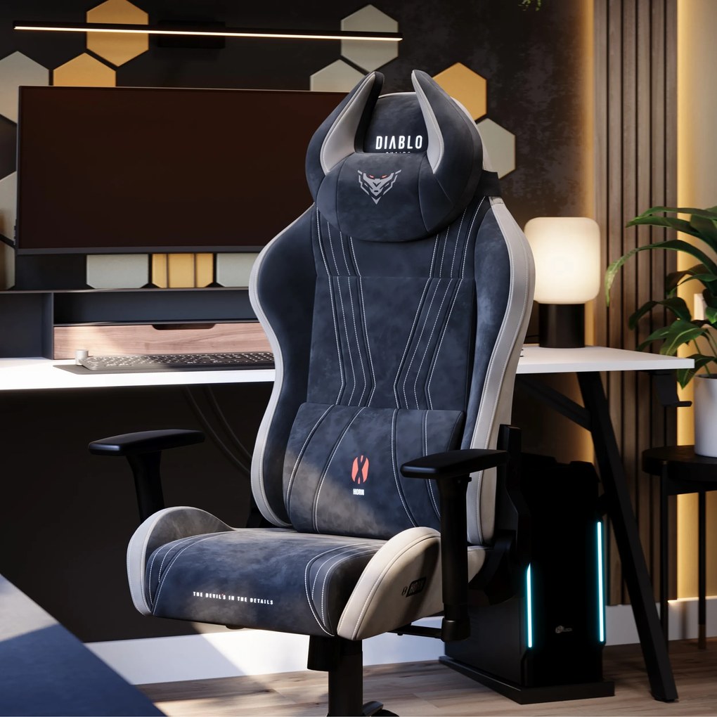 Fotel gamingowy materiałowy Diablo X-Horn 2.0, Normal Size, Camel Black