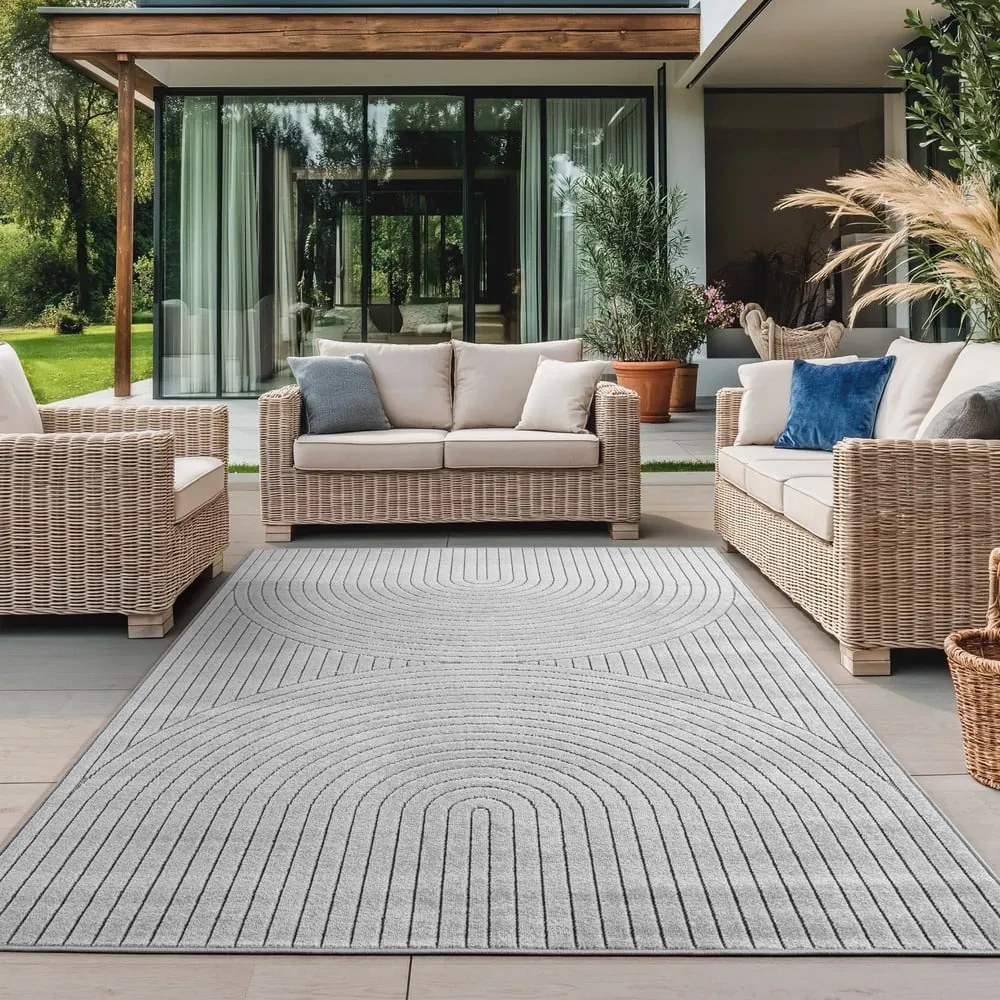 Szary dywan odpowiedni na zewnątrz 200x290 cm Nova 1201 – Ayyildiz Carpets