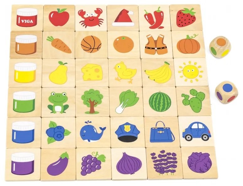Viga gra edukacyjna drewniana układanka sortuj dopasuj kolory i kształty 38 el. montessori
