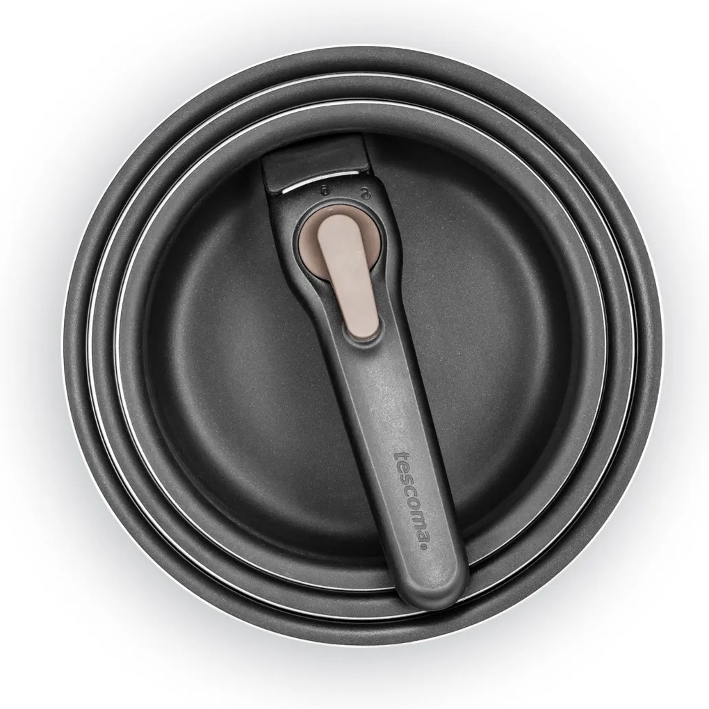 Tescoma Zestaw garnków ze zdejmowanym uchwytem VARIO, 4 części