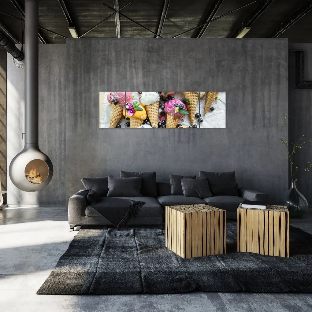 Obraz z lodami (170x50 cm)