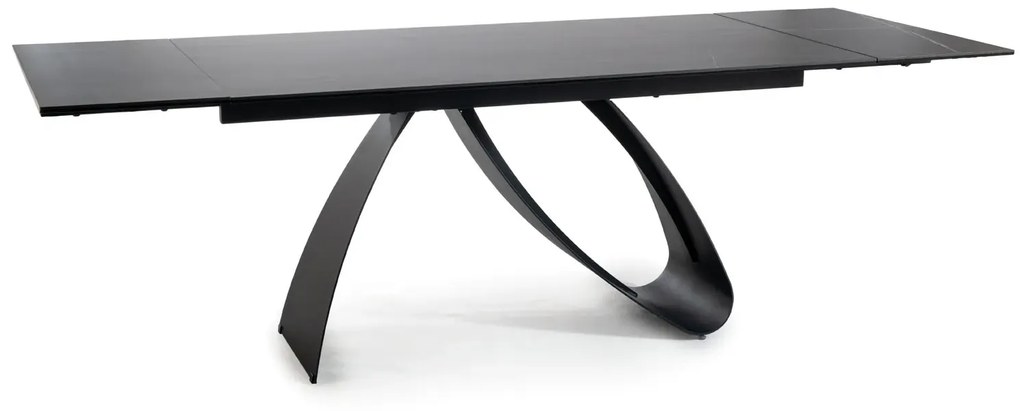 STÓŁ DIUNA CERAMIC CZARNY SAHARA NOIR/CZARNY MAT (160-240)X90 SIGNAL
