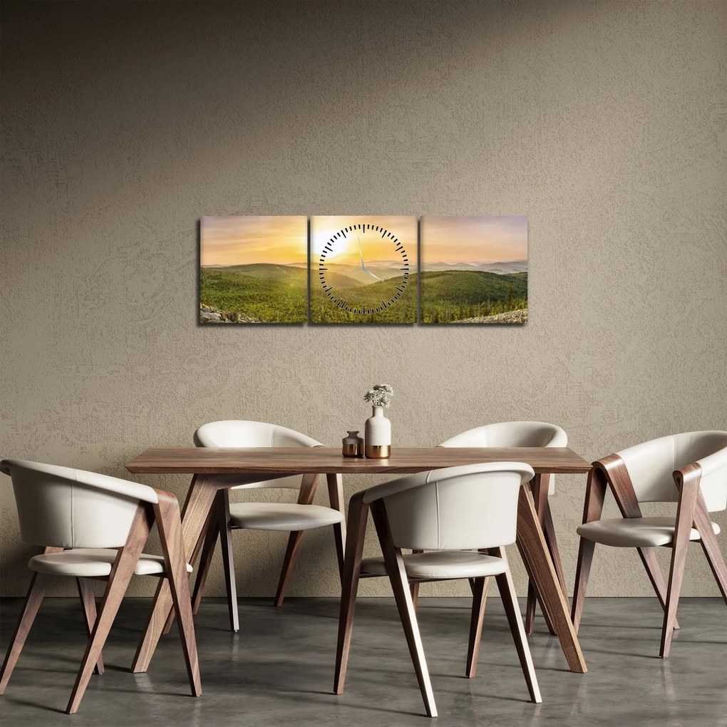 Obraz panoramiczny (z zegarem) (90x30 cm)