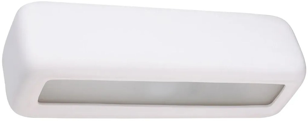 Biały ceramiczny kinkiet minimalistyczny - 20X S490 N6-W90