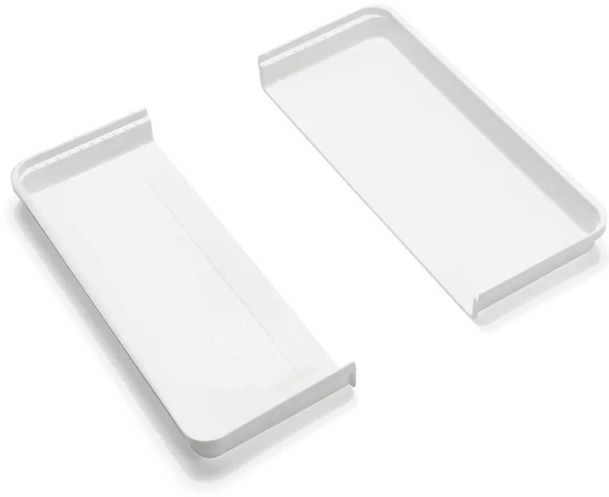 Biały/szary plastikowy organizer na sztućce do szuflady 58,5 x 41,5 cm – Addis