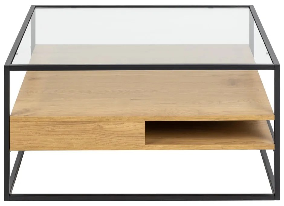 Stolik ze szklanym blatem 80x80 cm Randolf – Actona