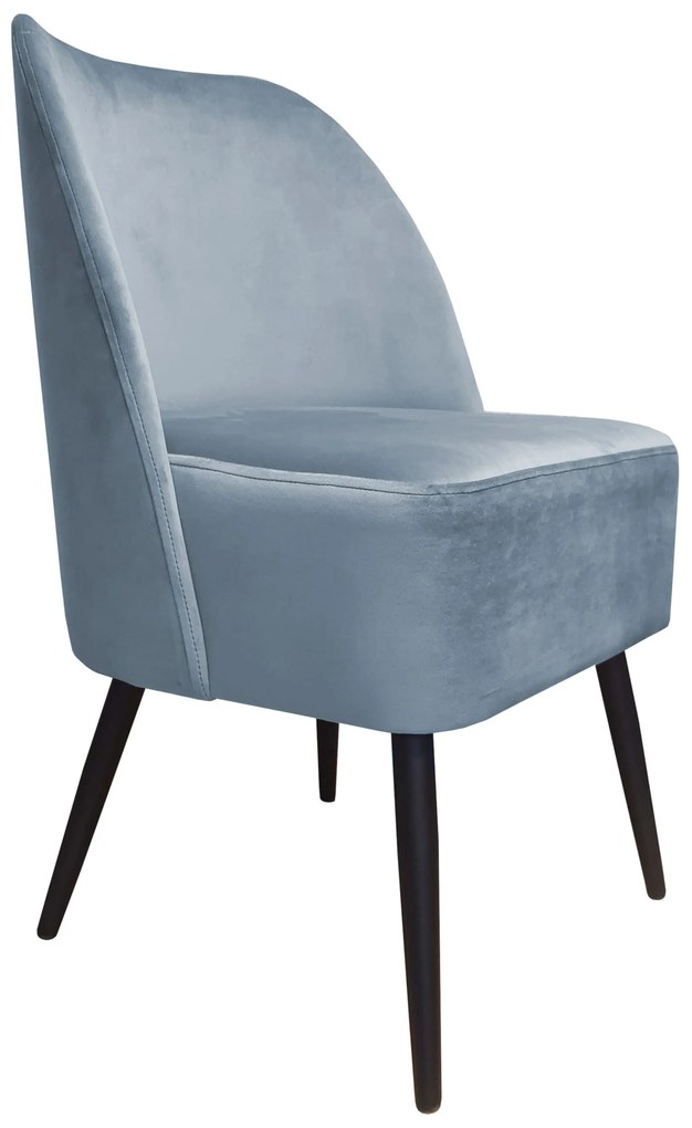 Fotel DUBAJ tkanina Welur noga metalowa