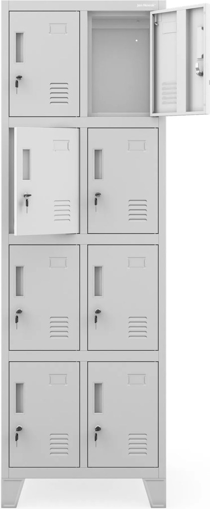 Szafa skrytkowa socjalna BHP podwójna ROBERT 2 Plus 559 x 1720 x 450 mm