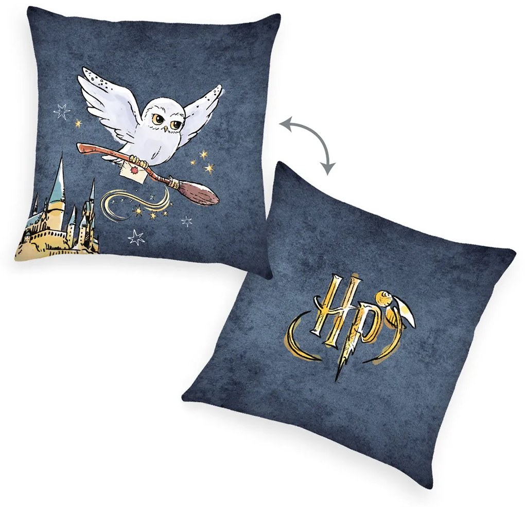 Poduszka Harry Potter szary, 40 x 40 cm