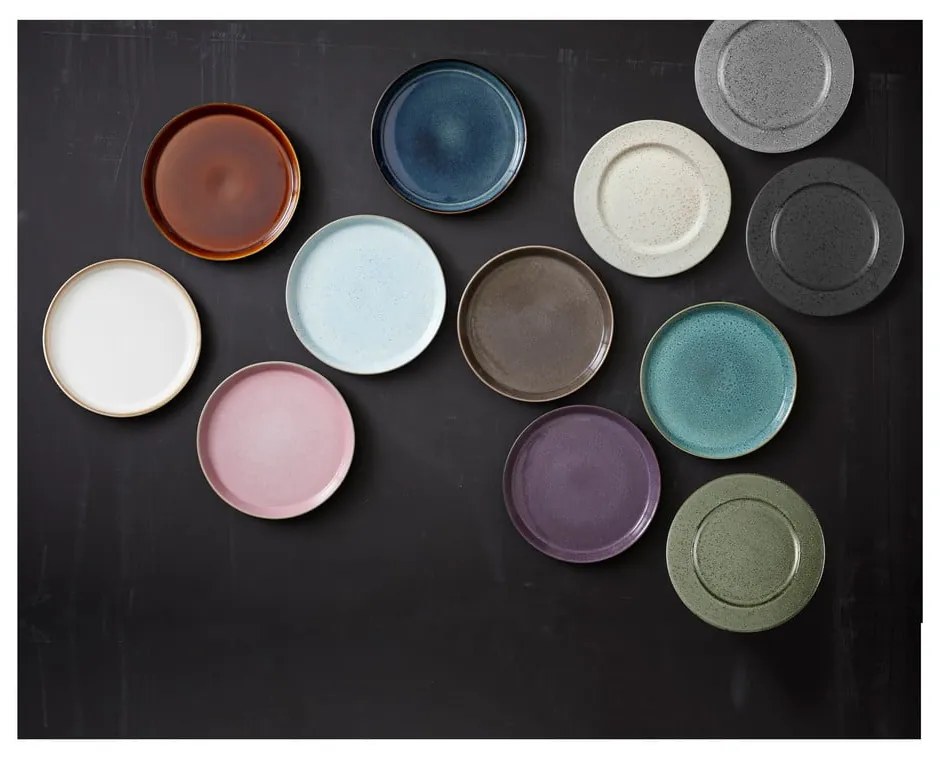 Czarny/w bursztynowym kolorze kamionkowy talerz ø 27 cm Gastro Black/Amber – Bitz