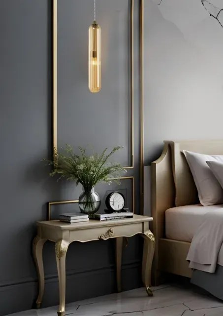 Złoty nowoczesny żyrandol - K393 Z8-C99