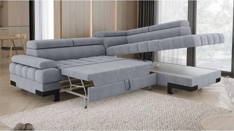 Narożnik SELVA L z funkcją spania i pojemnikiem WERSAL