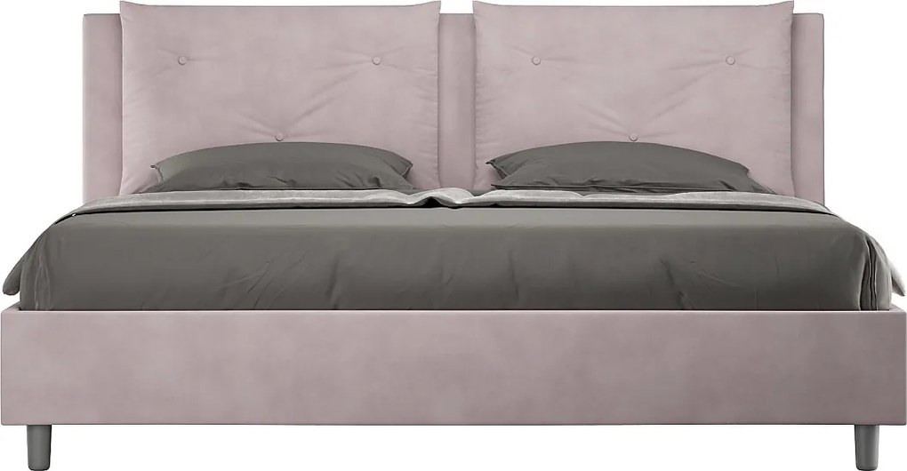 Łóżko bez stelaża tapicerowane 180x190 microfibra Kolor lawendy Appia