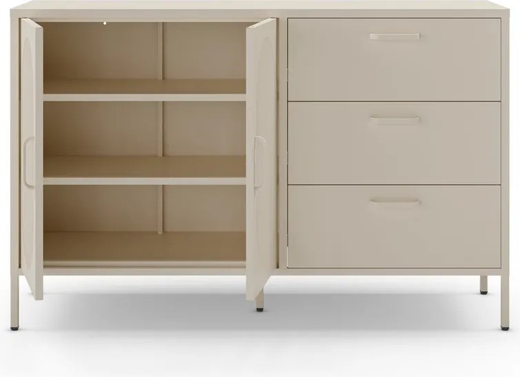 Kremowa komoda 140x90 cm Diora – Marckeric