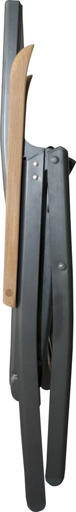 Doppler CONCEPT TEAK FSC® 4+1 - ogrodowy zestaw wypoczynkowy (aluminium/drewno tekowe)