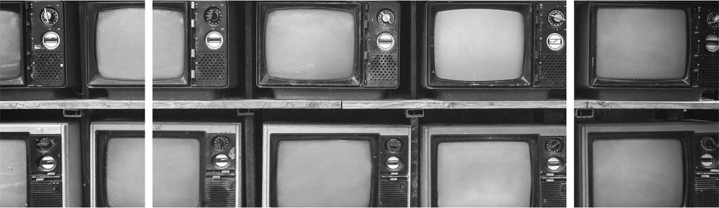 Obraz - Retro TV (170x50 cm)