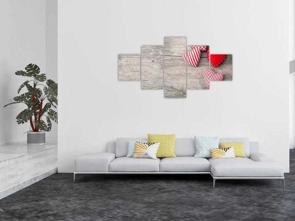 Obraz - Serca (125x70 cm)