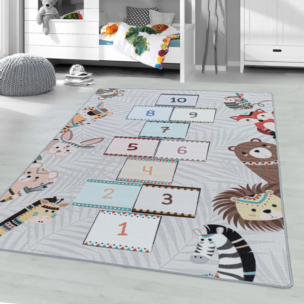 Dywan dziecięcy Play Klasy antypoślizgowy do prania 80 cm x 120 cm