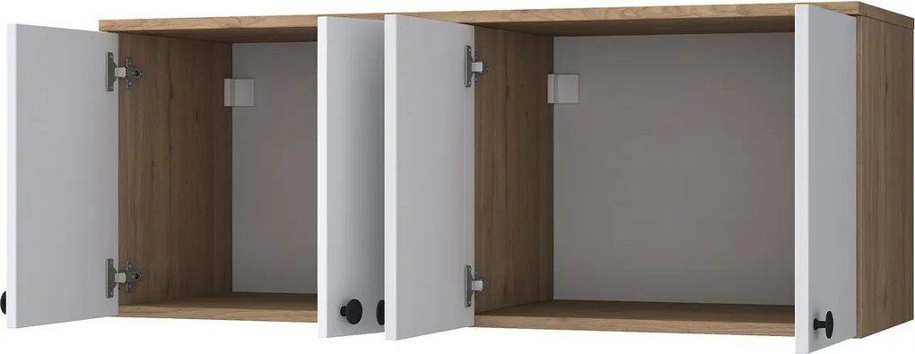 Szafka ścienna Bany Walnut and White
