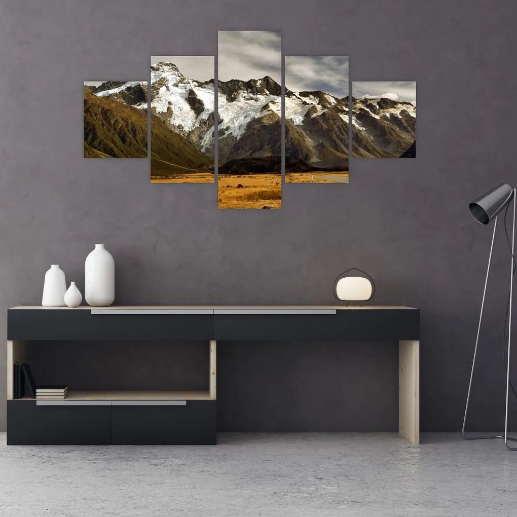 Obraz góry Sefton, Nowa Zelandia (125x70 cm)