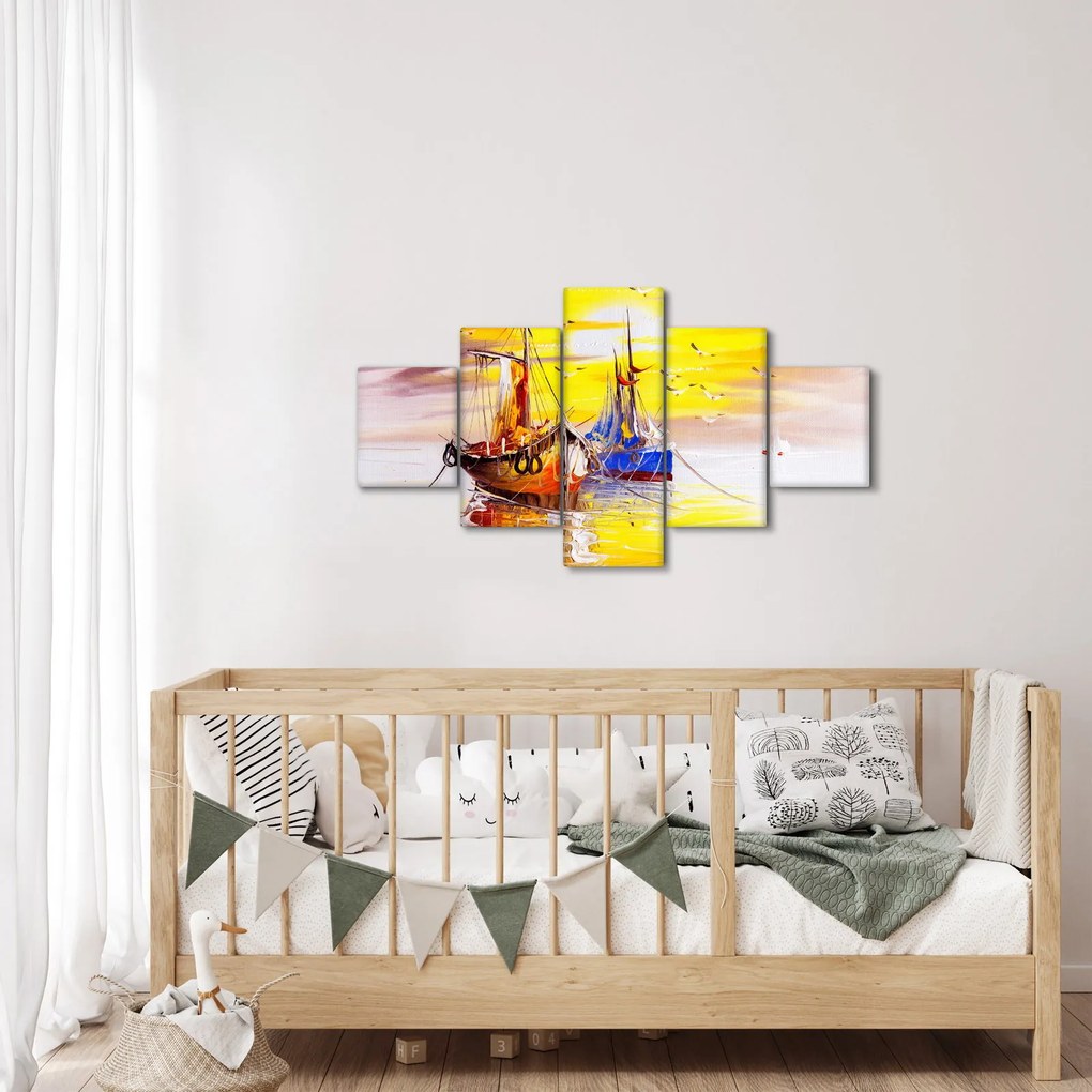 Obraz - Obraz statku (125x70 cm)