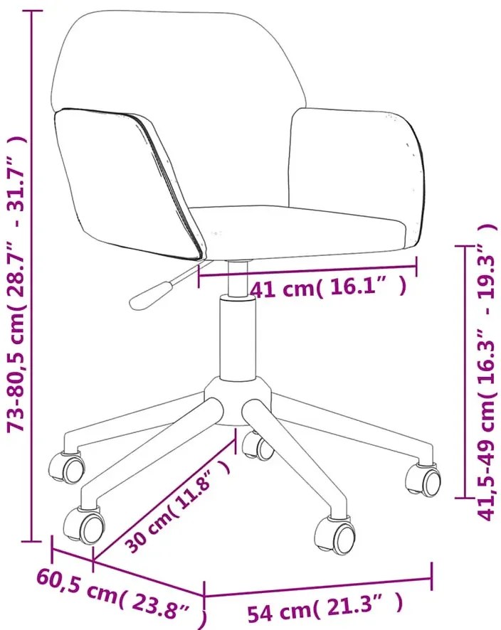 Ciemnoszary fotel obrotowy do biurka F6-F11
