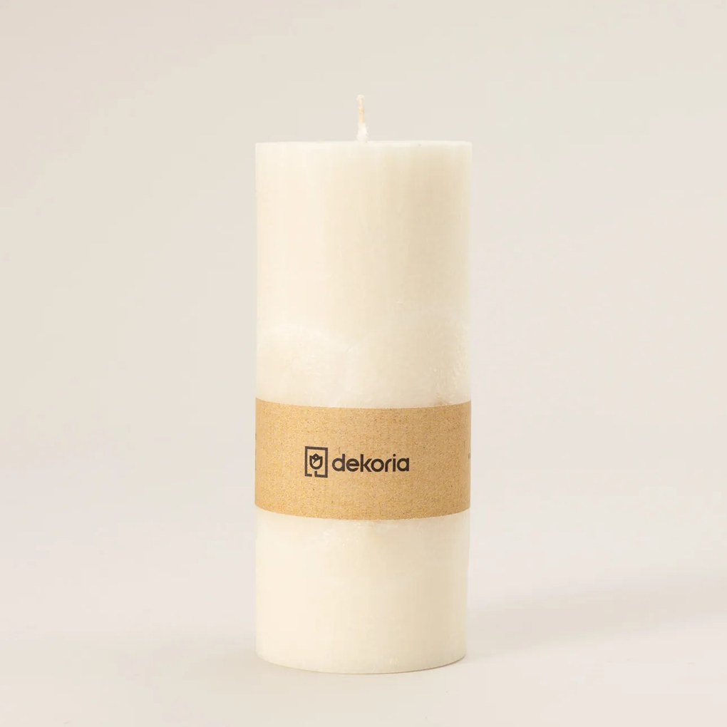 Świeca zapachowa palmowa walec White
