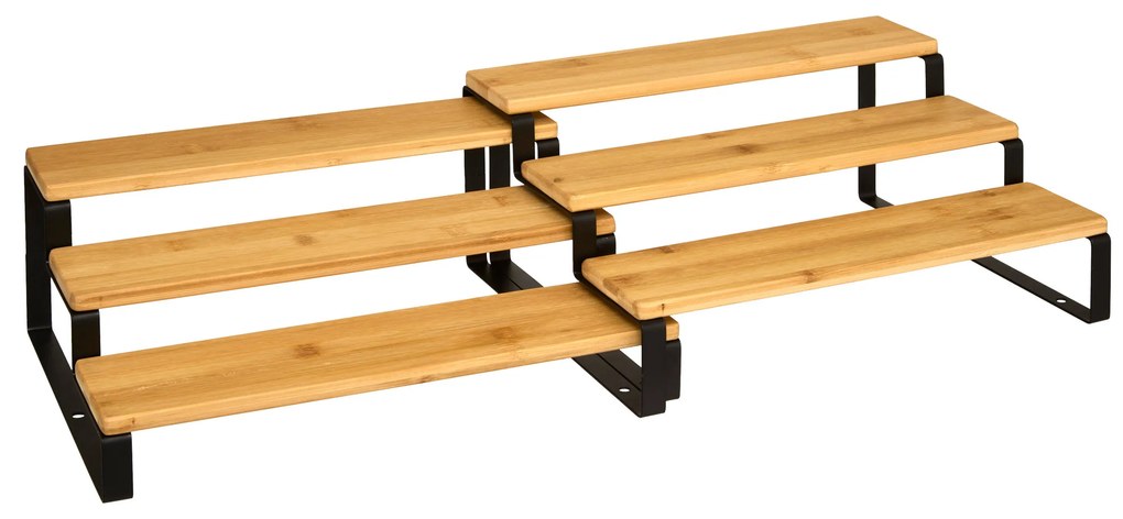 Półka na blat kuchenny 2w1 ORDERA, długość od 32 do 64 cm