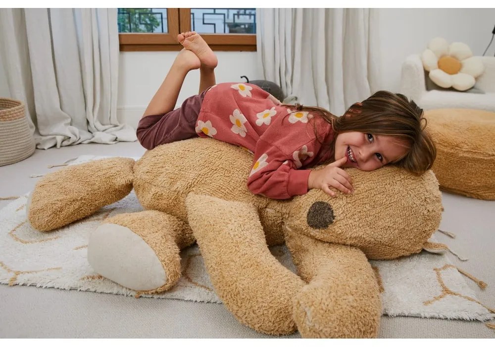 Brązowy dziecięcy worek do siedzenia Sleepy Bear – Lorena Canals