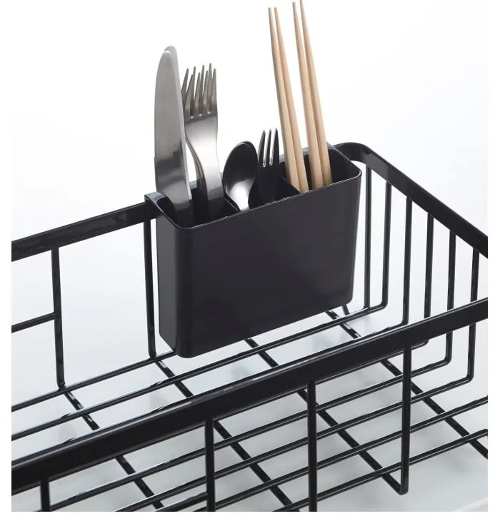 Czarny ociekacz do naczyń YAMAZAKI Tower Wire