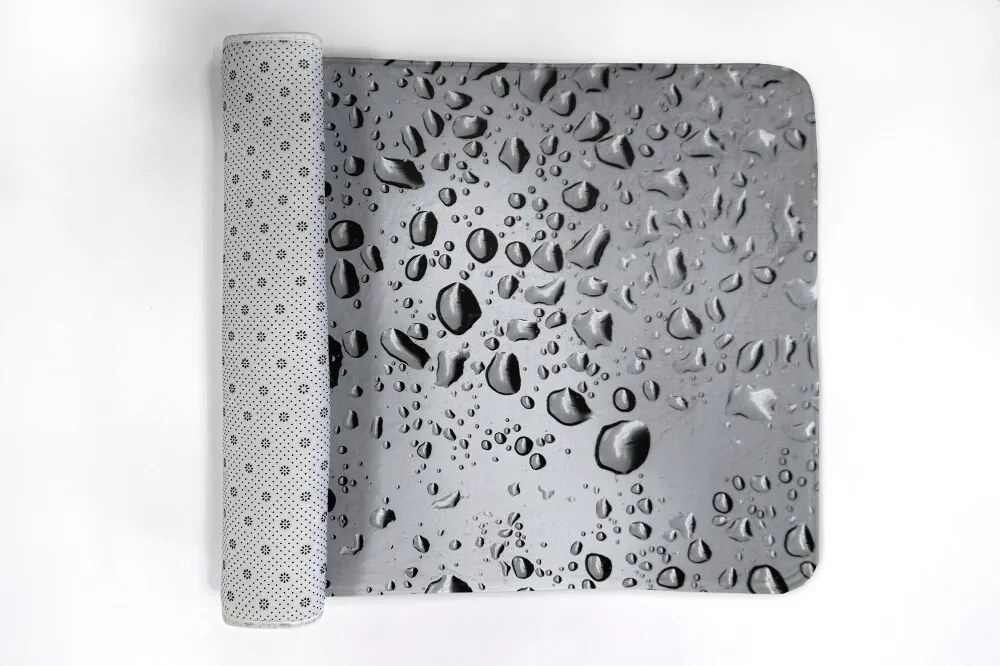 Dywanik antypoślizgowy do łazienki Dywanik antypoślizgowy do łazienki Krople deszczu