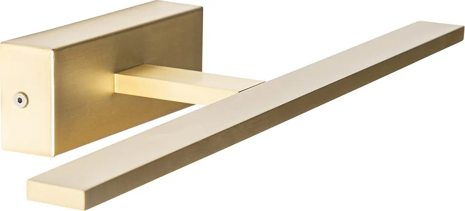 Lampa ścienna mosiężna 41,5 cm z wbudowanym LED IP44 - Jerre