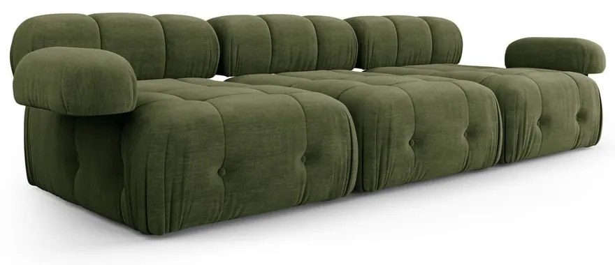 Ciemnozielona sofa 288 cm Ferento – Cosmopolitan Design