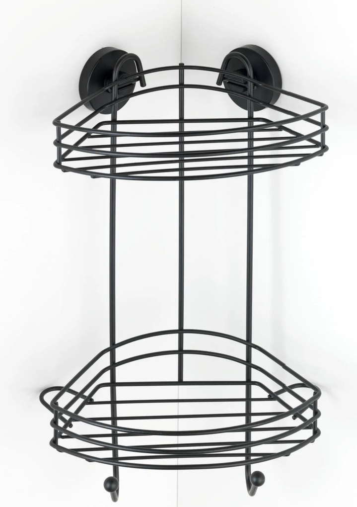 Półka pod prysznic Vacuum-Loc, dwupoziomowa, metalowa, WENKO
