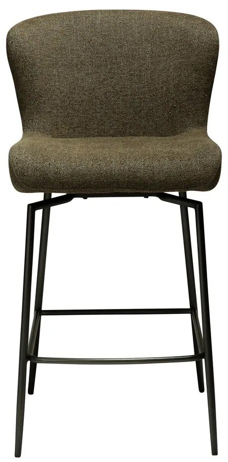 Tapicerowany hoker w kolorze khaki (wysokość siedziska 67,5 cm) Glam – DAN-FORM Denmark