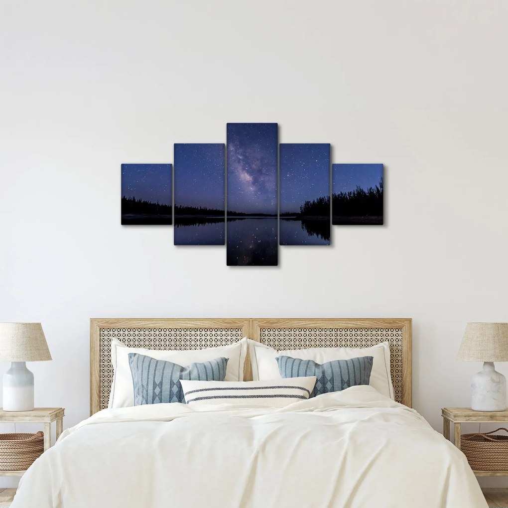 Obraz nocnego nieba (125x70 cm)