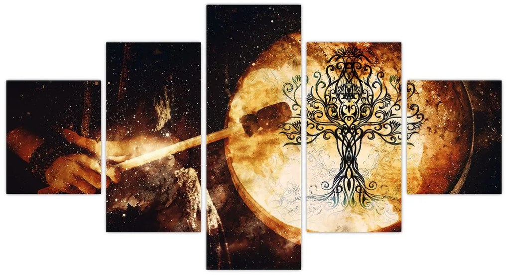 Obraz - Tajemnicze drzewo życia (125x70 cm)