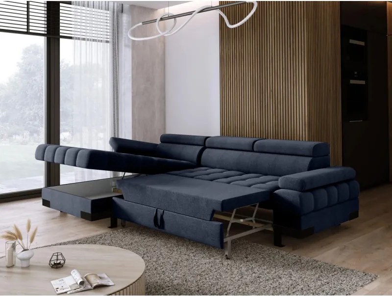 Narożnik SELVA S z funkcją spania i pojemnikiem WERSAL