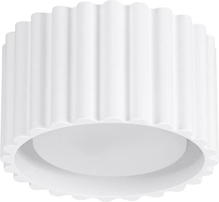 Lampa Sufitowa Minimalistyczny Aura, Aluminium - 1 Źródło - L.10 X H.10 Cm - Biały