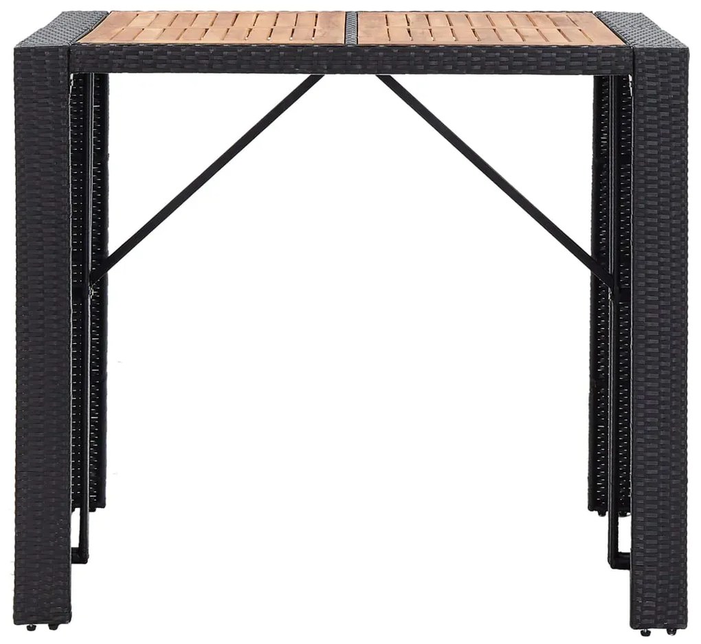 Zestaw czarnych mebli ogrodowych L3-K36