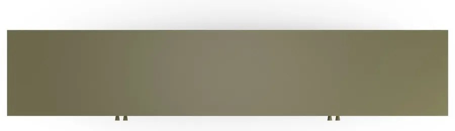 Zielona metalowa szafka pod TV 160x50x35 cm Fayna – Marckeric