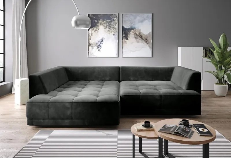 Narożnik TIGA BOX z funkcją spania z elektryczną regulacją siedziska WERSAL