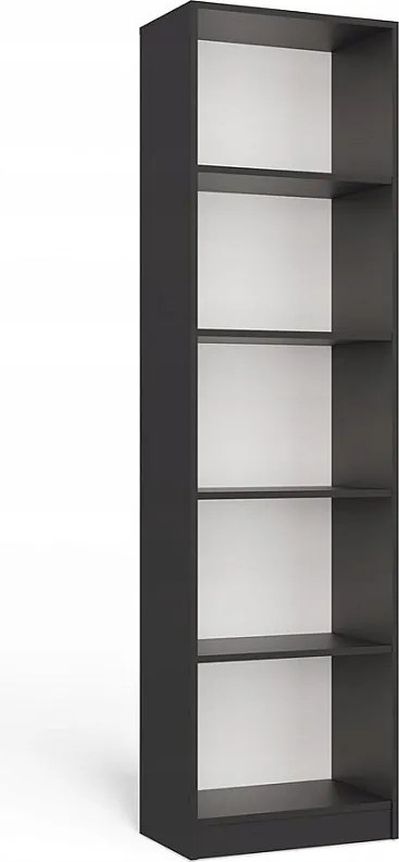 Regał Onyx R50 | Antracyt | 50x30x182 cm | Regał biurowy na książki