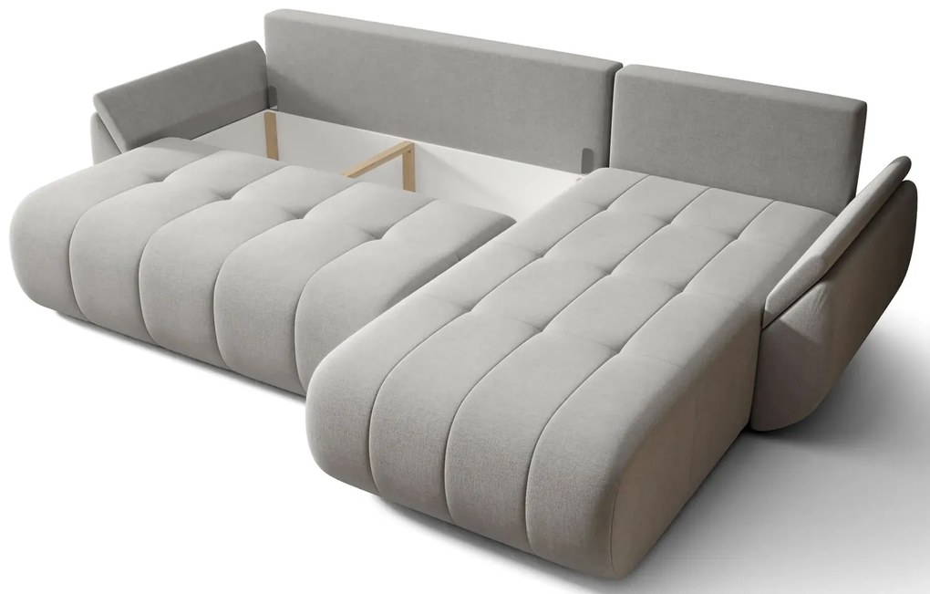 Czarna Welurowa Sofa Z Pojemnikiem Na Pościel F0-A08