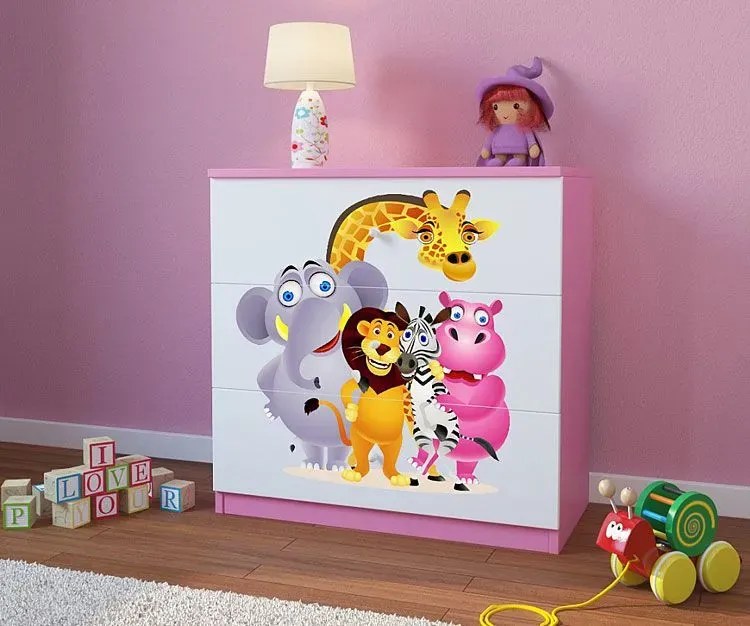 Komoda na zabawki mix | biało E6-B04