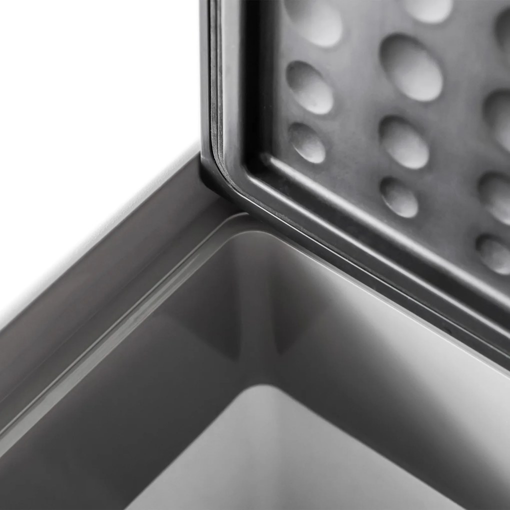 HOMCOM Lodówka samochodowa 50L do -20C panel dotykowy 2 koła rączka teleskopowa przenośna szara | Aosom PL